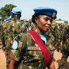 Деятельность женщин-миротворцев стала одним из ключевых компонентов успеха. Капрал Мемунату Яхайя из Нигерии на базе ООН в Монровии. 