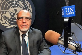Pierre Lapaque, the United Nations office on Drugs and Crime (UNODC) Regional Representative for West and Central Africa, at the UN News studio in UN Headquarters in New York.