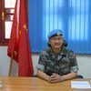 2018年1月3日，西撒特派团维和司令王小军少将在维和部队的办公室资料图片。