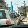 Un convoi composé de 46 véhicules transportent des produits de santé et alimentaires pour des milliers de personnes dans le besoin en Syrie.