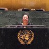 Sedra Midani at the United Nations General Assembly.