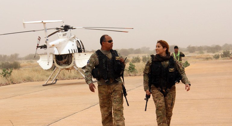  Sandra Hernández es la única mujer piloto en la misión de la ONU en Mali