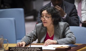 Leila Zerrougui, Special Representative and Head of the UN Stabilization Mission in the Democratic Republic of the Congo (MONUSCO), briefs the Security Council.