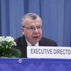 Yury Fedotov, the Executive Director of the UN Office on Drugs and Crime (UNODC) addresses the 61st session of the Commission on Narcotic Drugs.