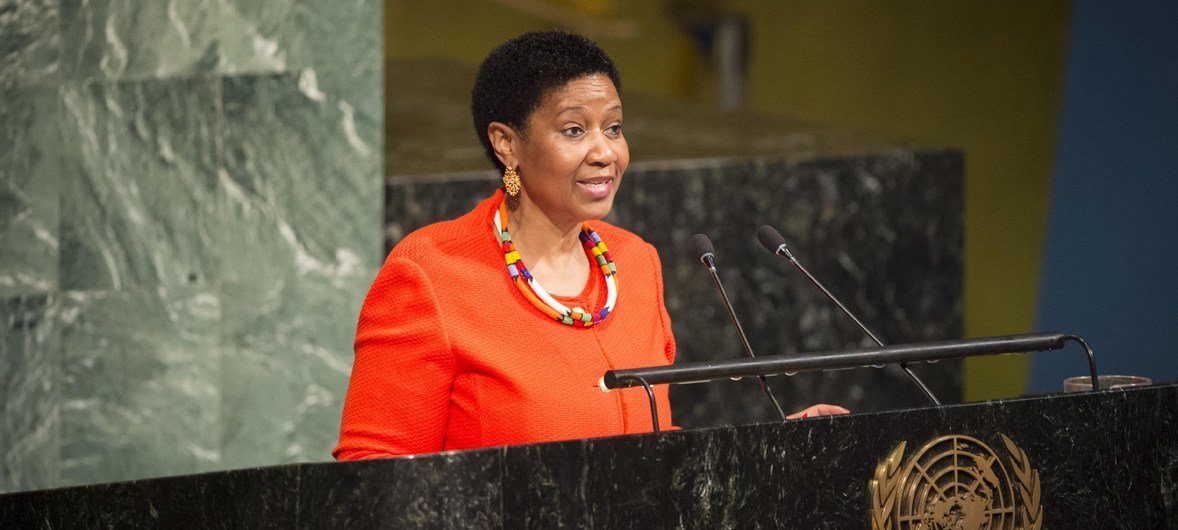 Phumzile Mlambo-Ngcuka, Executive Director of the UN Entity for Gender Equality and the Empowerment of Women (UN Women), addresses the opening meeting of the sixty-second session of the Commission on the Status of Women.