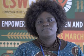 Dtk.Grace Soko, Mkurugenzi mtendaji wa YWCA Tanzania akiwa kwenye mkutano wa kamisheni ya hali ya wanawake CSW62 jijini New York