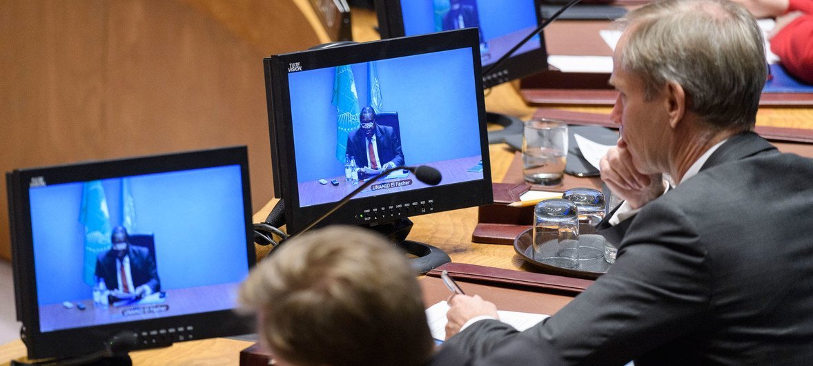 مجلس الأمن يستمع إلى جيرميا مامابولو الممثل الخاص لبعثة الاتحاد الأفريقي والأمم المتحدة في دارفور