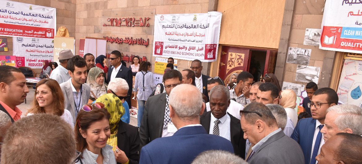 فعاليات المؤتمر الإقليمي بشأن"التعلّم من أجل العيش المستدام في المدن في المنطقة العربية" برعاية اليونسكو - أسوان - مصر 
