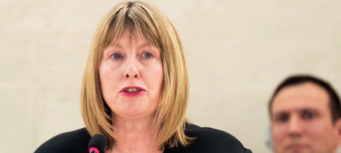 Fionnuala Ní Aoláin, Special Rapporteur on the promotion and protection of human rights while countering terrorism.