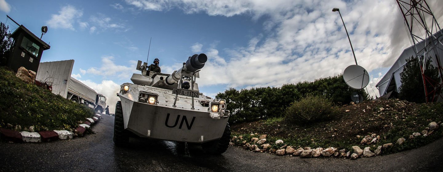 Italian peacekeepers serving with the UN mission in Lebanon, known as UNIFIL, patrol the so-called “Blue Line” demarcating the border between Lebanon and Israel.