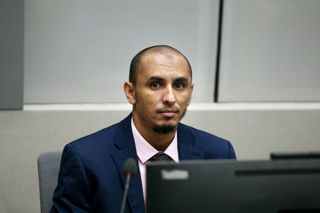 Al Hassan lors de sa première comparution devant la Cour pénale internationale le 4 avril 2018 