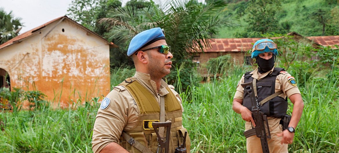 الرائد المصري أحمد الجوهري ضابط في بعثة الأمم المتحدة لحفظ السلام في جمهورية أفريقيا الوسطى
