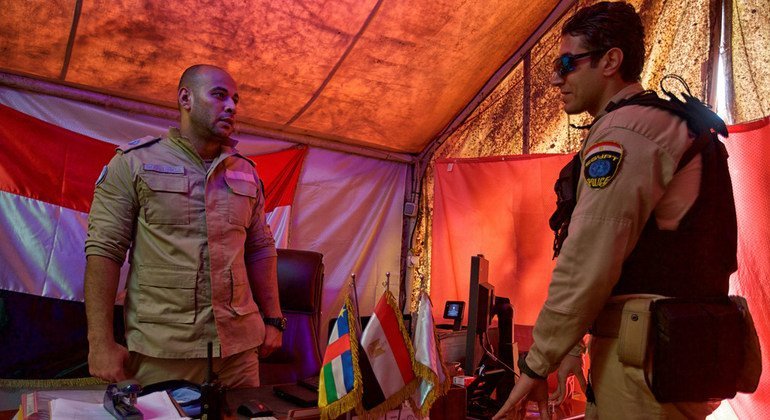 الرائد المصري أحمد الجوهري ضابط في بعثة الأمم المتحدة لحفظ السلام في جمهورية أفريقيا الوسطى