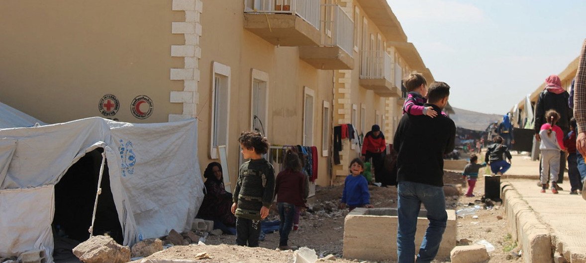 Harjalleh collective shelter hosted 15,754 people displaced from east Ghouta, Syria.