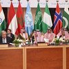Secretary-General António Guterres (left) at the 16th meeting of the United Nations Counter-Terrorism Centre Advisory Board in Riyadh, Saudi Arabia.