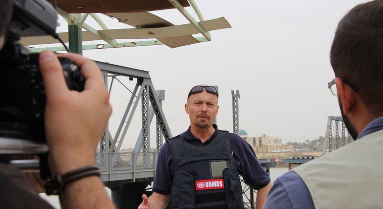 بير لودهامر مدير برنامج دائرة الأمم المتحدة للأعمال المتعلقة بالألغام في العراق.