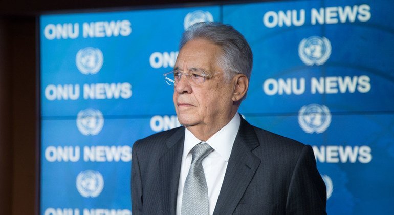 Ex-presidente do Brasil Fernando Henrique Cardoso na ONU 