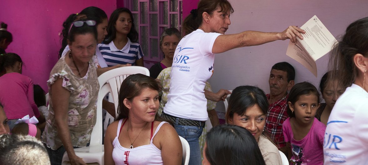 Venezuelan refugees and migrants at a shelter on the outskirts of Cúcuta, Colombia. An estimated 300,000 Venezuelans are living in Colombia having fled political violence, crime and widespread shortages.