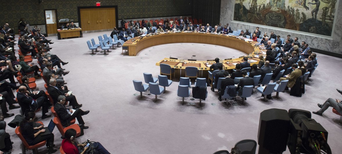 El Consejo de Seguridad en sesión.