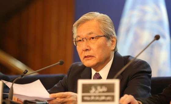 Representante especial do secretário-geral da ONU para o Afeganistão, Tadamichi Yamamoto. 