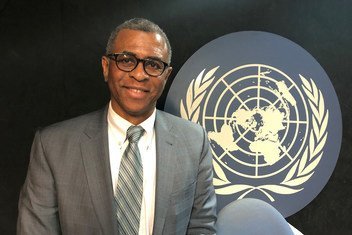 Elliot Harris, Assistant Secretary General for Economic Development and Chief Economist of United Nations Department of Economic and Social Affairs (DESA), at UN News studio in UN Headquarters, New York.