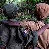 Эти мальчики только что приняли участие в церемонии освобождения из рядом вооруженных детских отрядов в Южном Судане