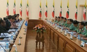 The Security Council delegation meets with General Min Aung Hlaing, the Commander in Chief of the Armed Forces  