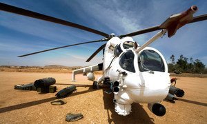 En febrero de 2010, Etiopía proporcionó cinco helicópteros a la Unión Africana de la ONU de Operaciones Híbridas en Darfur (UNAMID). 