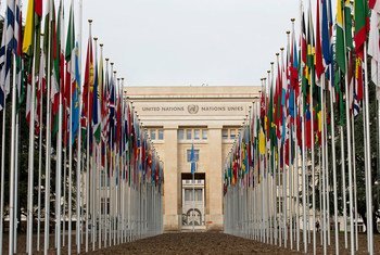 Le Palais des Nations, siège de l'Office des Nations Unies à Genève où se tient la table-ronde sur le Sahara occidental