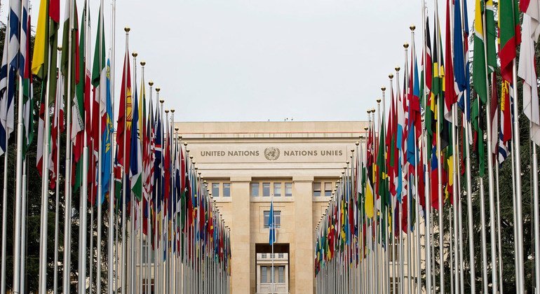 Le Palais des Nations, siège de l'Office des Nations Unies à Genève où se tient la table-ronde sur le Sahara occidental