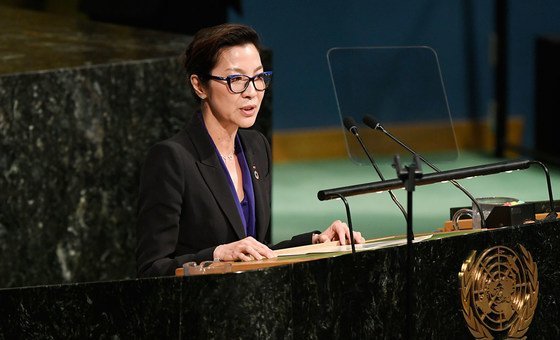 Actrice et ambassadrice itinérante du PNUD, Michelle Yeoh (dossier)