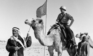 Unidades suecas con la Fuerza de Emergencia de las Naciones Unidas en la península de Sinai, Egipto, en 1957.