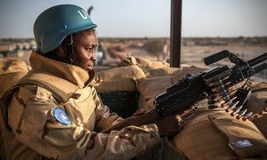 Одна из 38 женщин-миротворев в составе контингента Буркина-Фасо в Мали