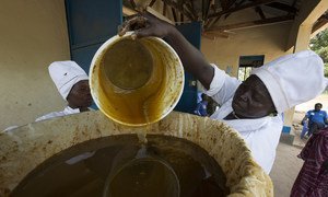 En las comunidades rurales afectadas por el conflicto, las fuerzas de paz de las Naciones Unidas ayudan a las mujeres sursudanesas a aprovechar las dulces recompensas de la apicultura y el procesamiento de la miel.