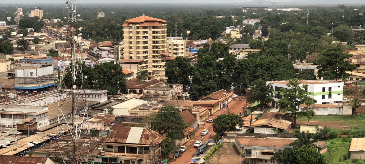 Une vue de Bangui, la capitale de la République centrafricaine