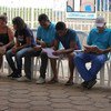 Algunos de los venezolanos reubicados en Brasil