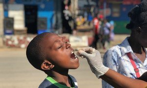 The cholera vaccination campaign gets underway in Mtendera, Zambia