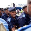 Llegada de 89 mujeres policías ruandesas e la región sudanesa de Darfur en octubre de 2010 para servir en UNAMID.