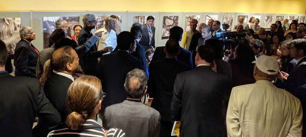 “斋浦尔义肢之旅”展览在联合国吸引力众多参观者。