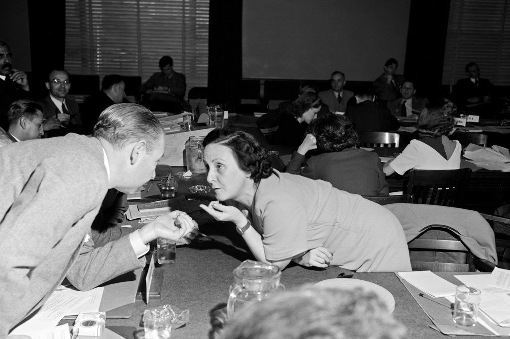 Bertha Lutz en la Conferencia de San Francisco, que tuvo lugar entre el 25 de abril y el 26 de junio de 1945.