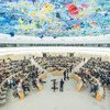Le Conseil des droits de l'homme des Nations Unies à Genève. Quatre experts nommés par le Conseil ont appelé mercredi les autorités russes à libérer le cinéaste ukrainien Oleg Sentsov