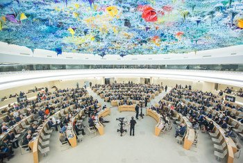 Зал Совета ООН по правам человека в Женеве