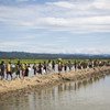 С начала августа прошлого года около 700 тысяч мусульман-рохинджа бежали из Мьянмы в Бангладеш, спасаясь от насилия. 