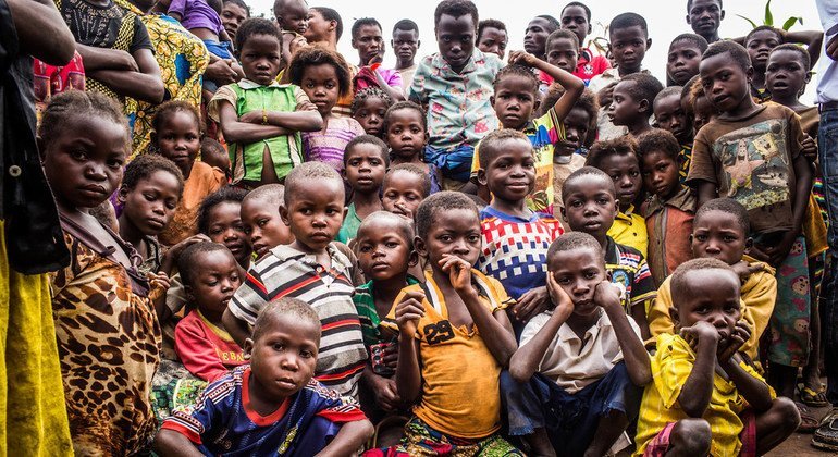 Niños en el pueblo de Benakuna, en la región de Kasai, en la República Democrática del Congo el 28 de enero de 2018.