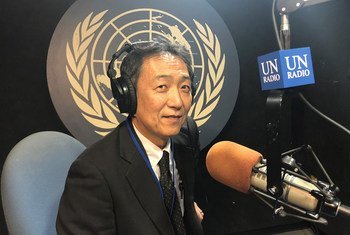 Hiroto Mitsugi, Assistant Director-General of the Forestry Department at the Food and Agriculture Organization (FAO), at UN News studio, UN Headquarters in New York.