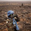 En Mali, el contingente de Guinea ha establecido posiciones en lugares más altos alrededor de Kidal para evitar que los terroristas bombardeen el campamento de la Misión.