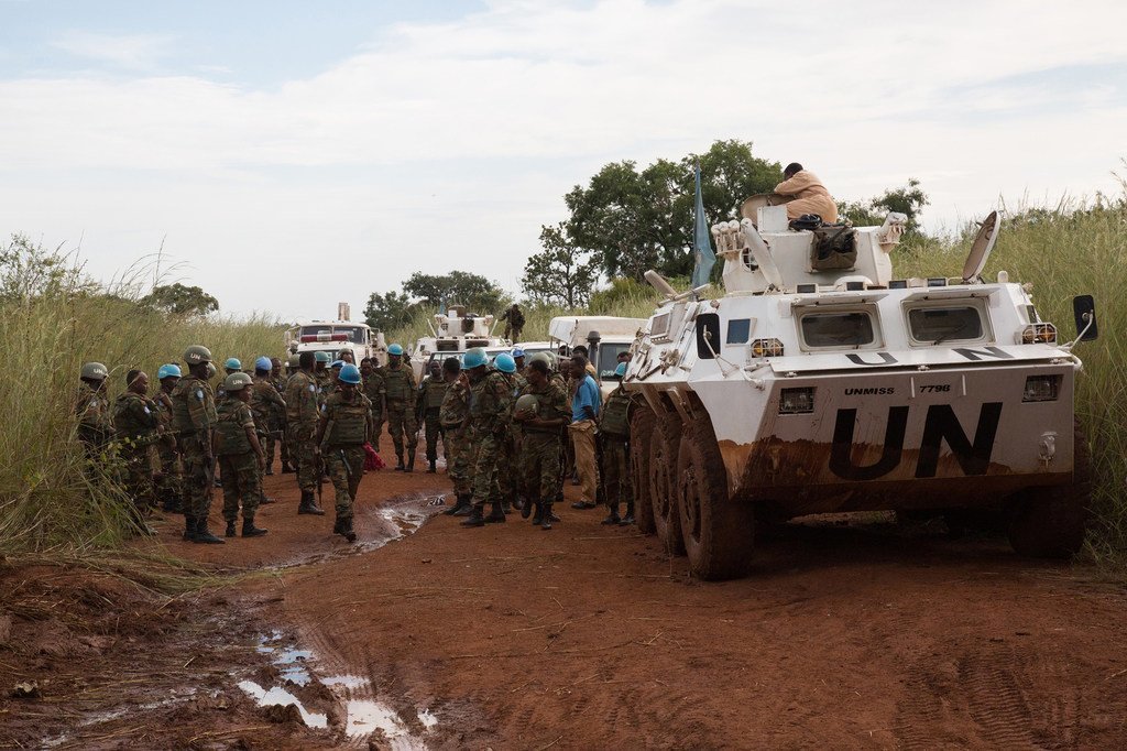 Une patrouille de la Mission des Nations Unies au Soudan du Sud (MINUSS), (archives)