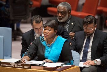 Fatou Bensouda, Chief Prosecutor for the International Criminal Court (ICC) briefs the Security Council.