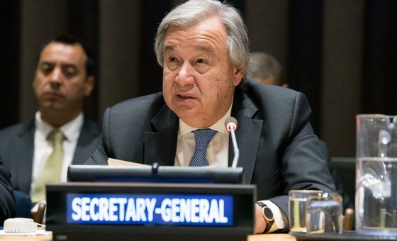Secretário-geral, António Guterres. 