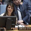 سفيرة الولايات المتحدة في الأمم المتحدة، نيكي هالي تخاطب مجلس الأمن(أرشيف)